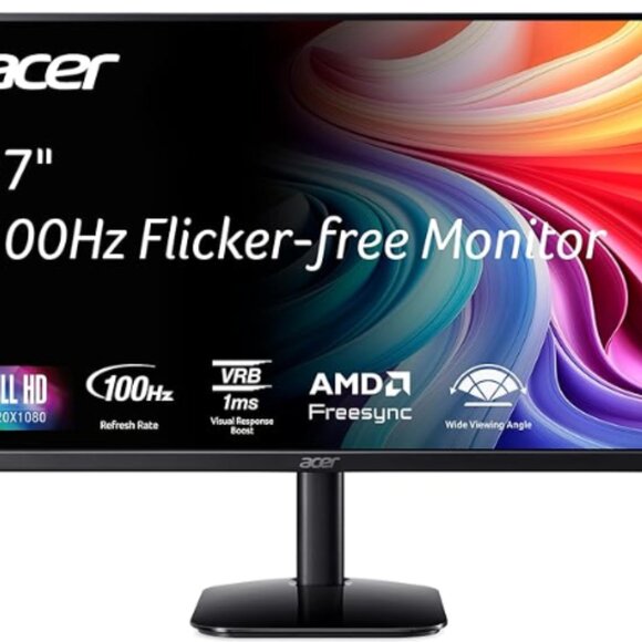 2 ACER 27 inch monitors with UtechSmart USB C Hub, USB C Ethernet Multiport - Picture 1 of 3